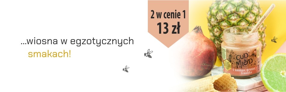 Cud mi&oacute;d - ananas&granat 250 g - DWA w cenie 1